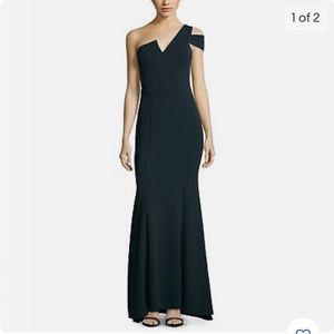 Betsy and Adam Green one shoulder gown. Worn once, like new. Size 2